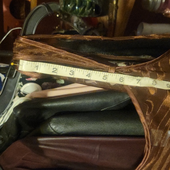 California Miss vintage sheer brown tie back lingerie. Women's L. - Picture 4 of 6